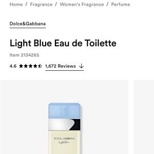 Light blue fragrance